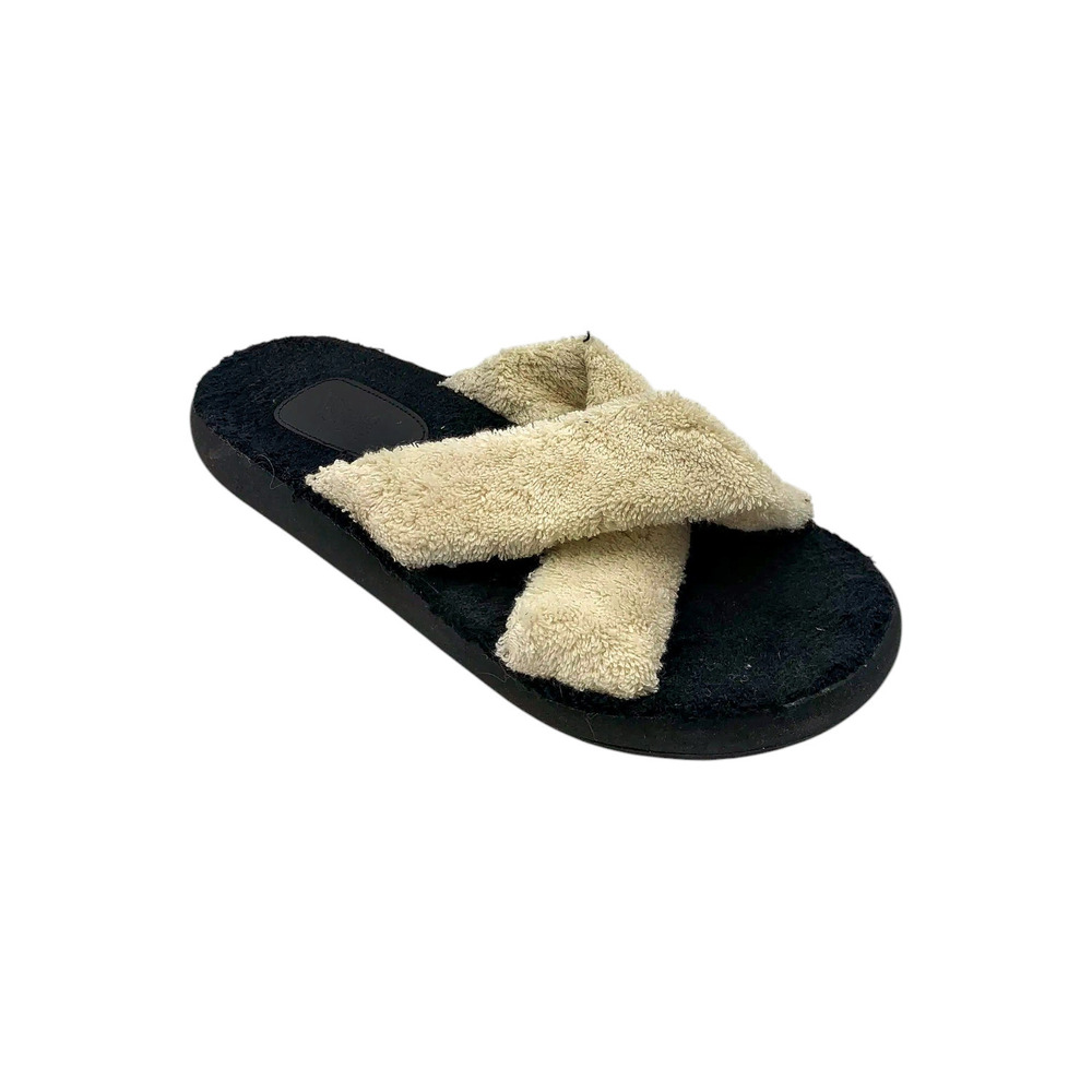 Ancient Greek Women's Thais Comfort Sandals Black/White - Medium